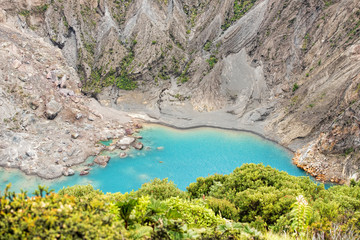 the surroundings of the irazu volcano in costa rica