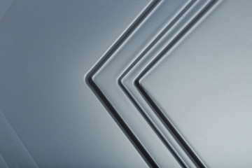 Background or concept of minimalist furniture facade for kitchen, furniture interior.