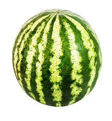 Watermelon isolated on white background with clipping path