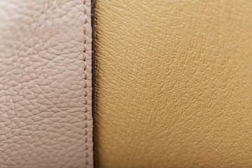 Beautiful natural leather texture, new leather product.