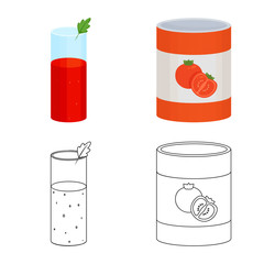 Vector design of vegetable and delicious symbol. Set of vegetable and natural stock symbol for web.