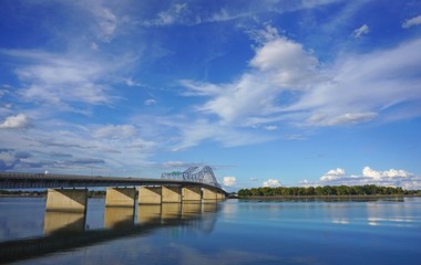 Bridge over Columbia river in Tri-Cities Washington