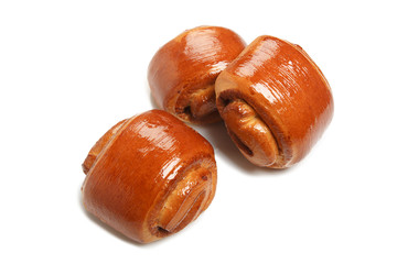 Group of rosy delicious buns