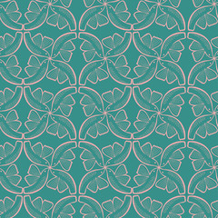 Fototapeta premium Seamless vector pattern with colorful stylized birds. The design is perfect for wallpaper, backgrounds, wrapping paper, sheets, clothes, stationery and decorations.
