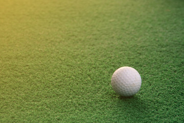 golf ball on green grass
