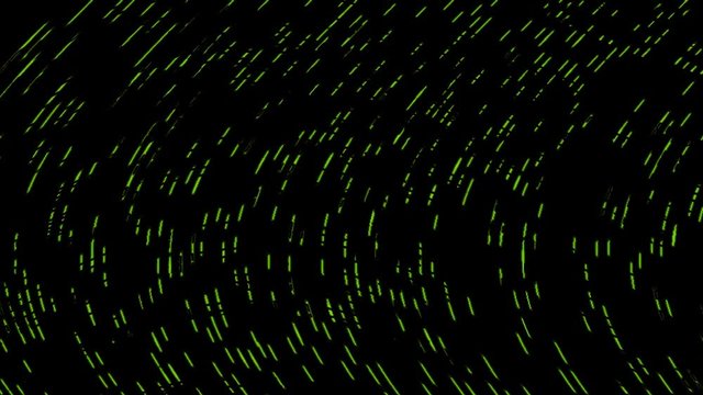 Animation data storm flashing streams of data