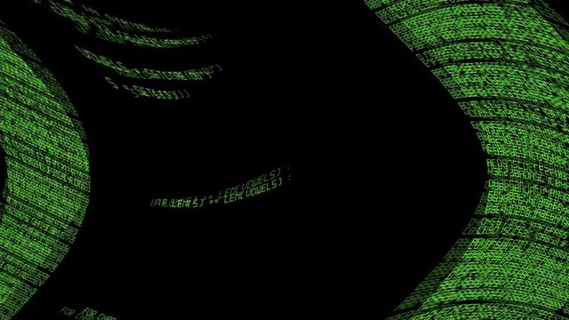 Animation of data streams python and hex