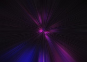 Light explosion star with glowing particles and lines. Beautiful abstract rays background.