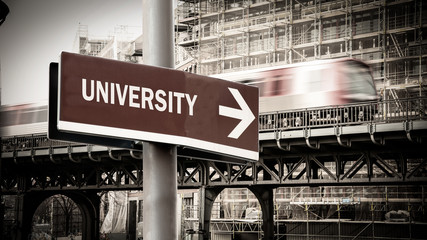 Street Sign to University