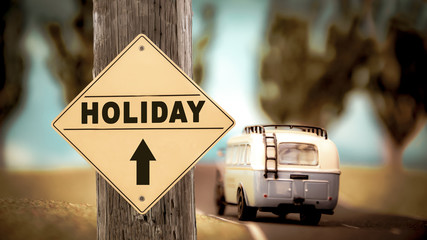 Street Sign to Holiday