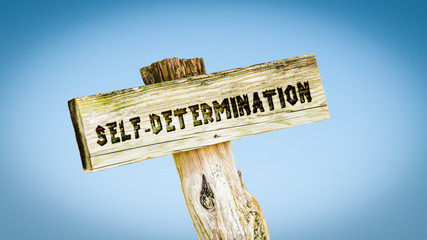 Street Sign to SELF-DETERMINATION