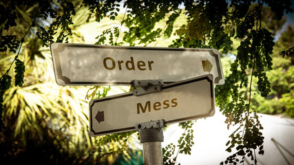Street Sign Order versus Mess