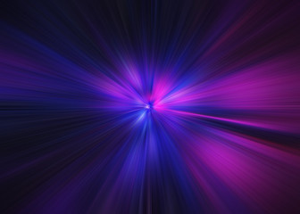 Light explosion star with glowing particles and lines. Beautiful abstract rays background.