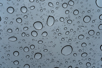Water drops on a window