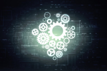  2d illustration technology background