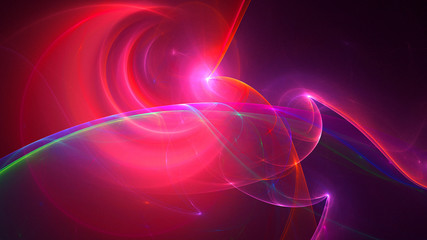 3D rendering multicolored abstract fractal