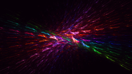Obraz premium 3D rendering multicolored abstract fractal
