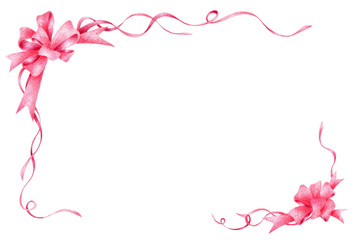 リボン　くるくる　フレーム