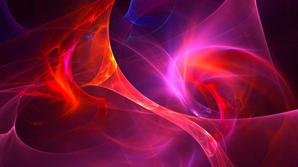 3D rendering multicolored abstract fractal