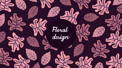 Fototapeta premium floral design, floral art, flowers, floral vector art design, floral vector background, leaves vector background