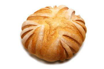 Traditional homemade round bread