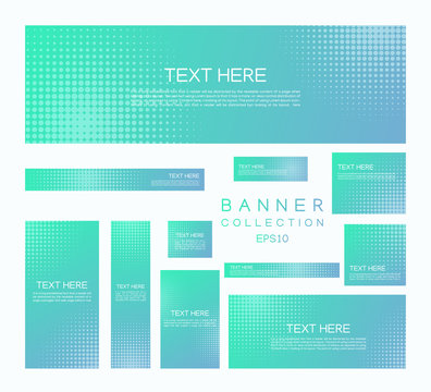 Modern banner minimal halftone style colorful gradient