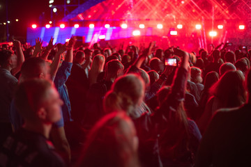 Fototapeta na wymiar People at the concert