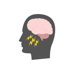 Obraz premium Brain power concept. Vector illustration.
