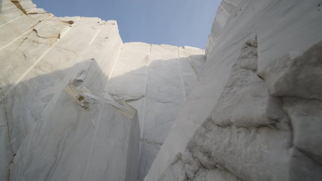 Blocks of marble at marble quarry site
