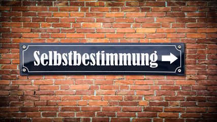 Schild 404 - Selbstbestimmung