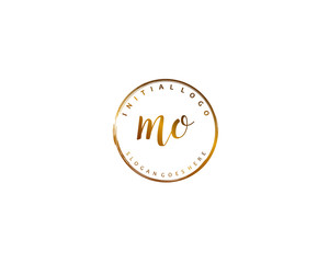 MO Initial letter logo template vector