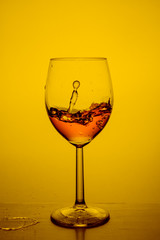 Red wine splash