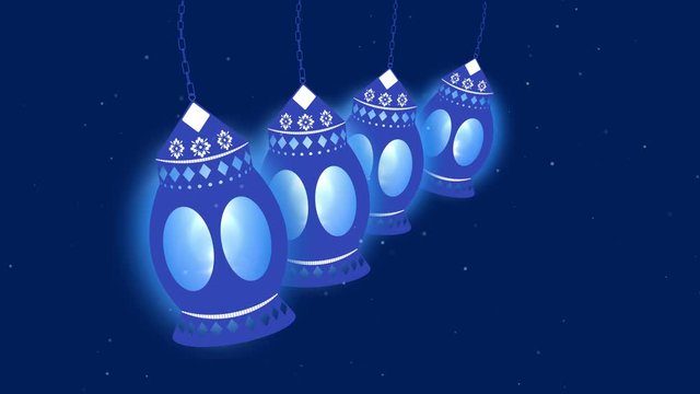 ramadan-ramazan- multi candle background 4K