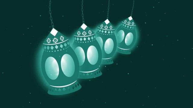 ramadan-ramazan- multi candle background 4K