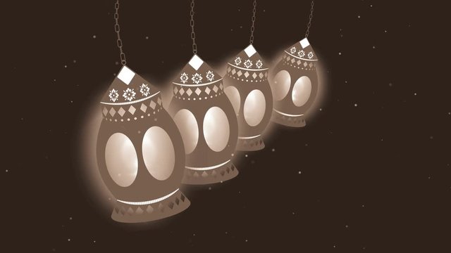 ramadan-ramazan- multi candle background 4K