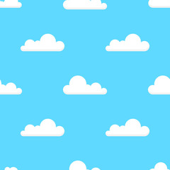 Collection of stylized cloud silhouettes. Set of cloud icons. Vector illustration.