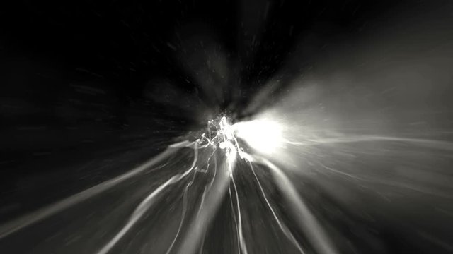 Abstract Cyberspace Explosion Animation Background, Loop, 4k