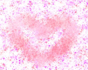pink background with hearts watercolor polka dots colorful 