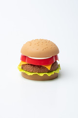 hamburger isolated on white background