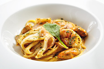 Exquisite Serving Crispy Argentine Shrimp and Squid