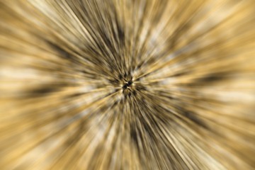 Abstract blurred golden background, zoom effect
