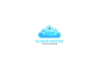 Obraz premium SIMPLE VECTOR LOGO CONCEPTS HOME AND CLOUD