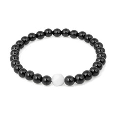 Stone bracelet isolated on white