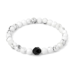 Stone bracelet isolated on white