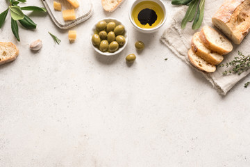 Italian food background