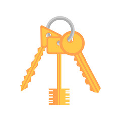 Bunch of keys icon. Vector illustration.