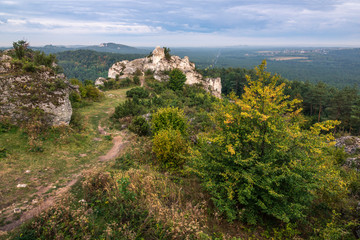 Fototapeta na wymiar Mount Zborow - Rocky hill in the Jura Krakowsko-Czestochowska, Silesia, Poland
