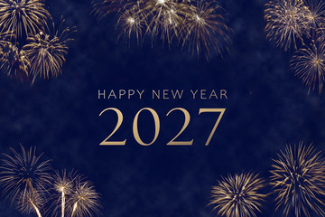 happy new year 2027 greeting card