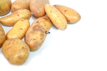 Potato Close up for isolated