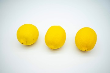 yellow ball isolated on white background